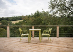 2 Seat Florence Dining Set - Green table and 2 chairs